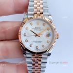 EW factory SWISS 3235 2 Tone Rose Gold Rolex Datejust 36mm Watch